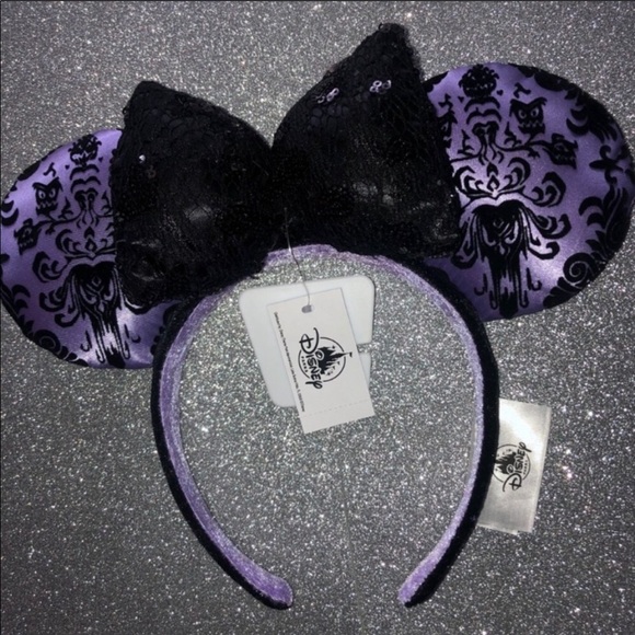Disney parks haunted mansion Minnie ears headband main image 4